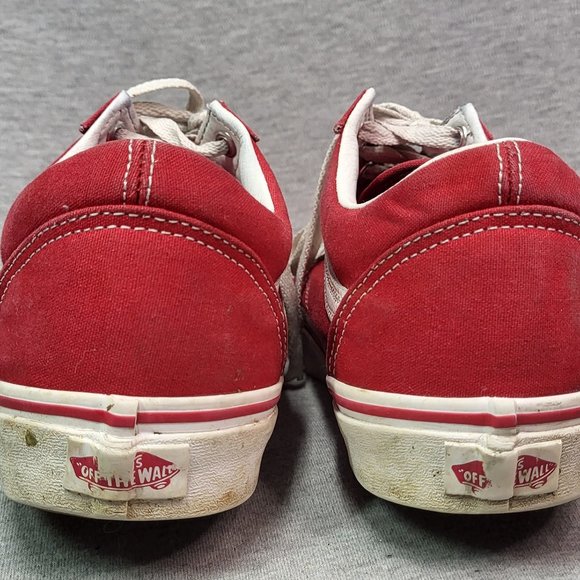 VANS Old Skool Off The Wall, Red and White Men's Size 9 - Picture 4 of 8